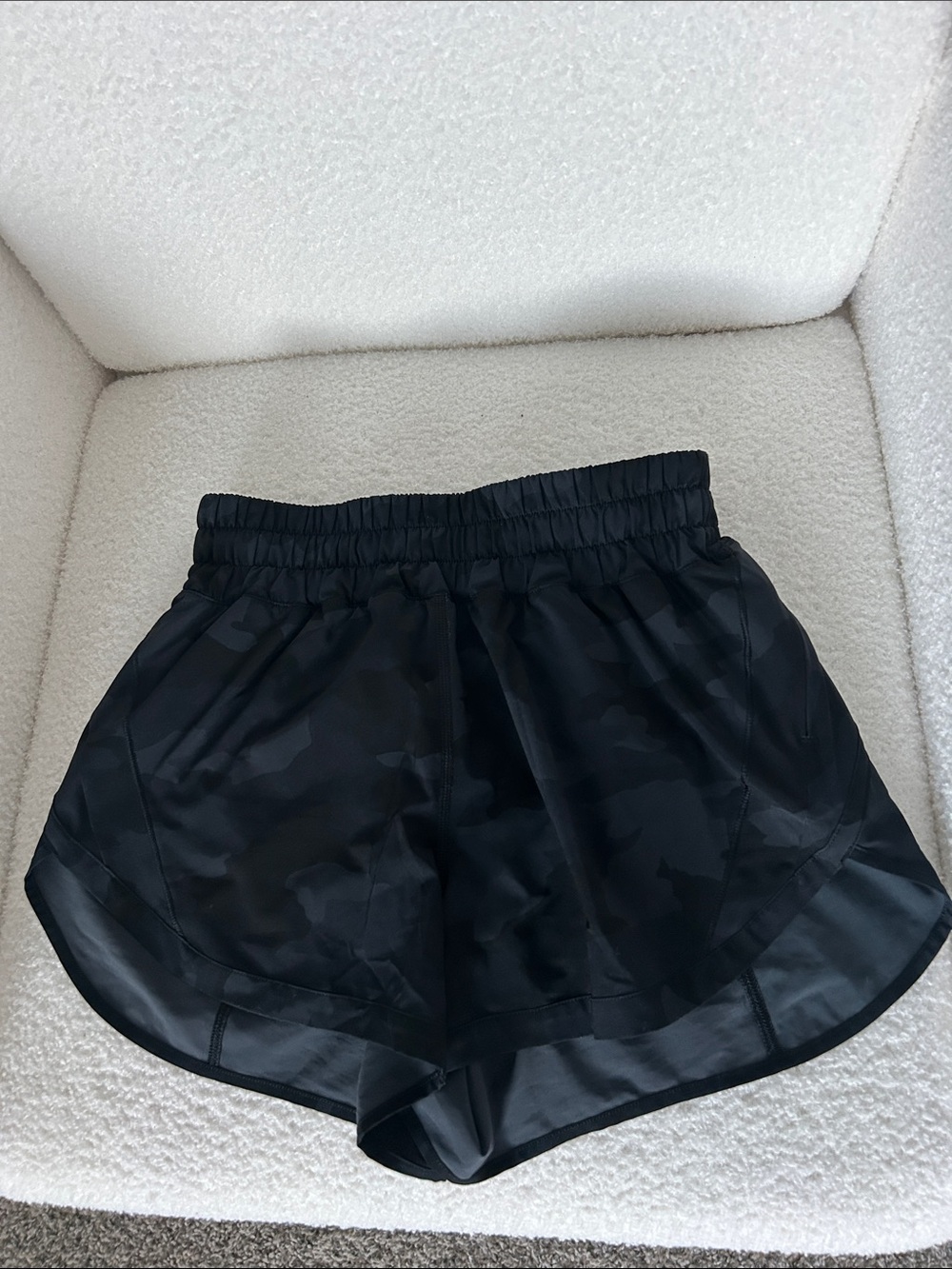 lululemon athletica Black Camo-Textured Athletic Shorts